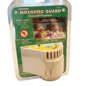 Flowtron‎ Mosquito Guard FD-15 Citronella Dispenser Cordless Portable 12 ft NEW